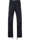 Carhartt Logo-patch Straight-leg Trousers In Blue