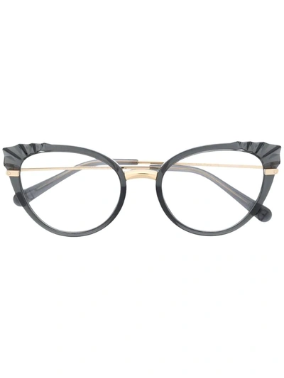 Dolce & Gabbana Cat Eye Glasses In Black