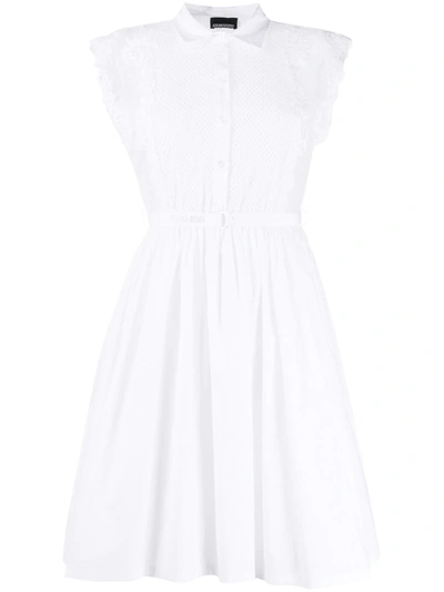 Ermanno Ermanno Sleeveless Shirt Dress In White