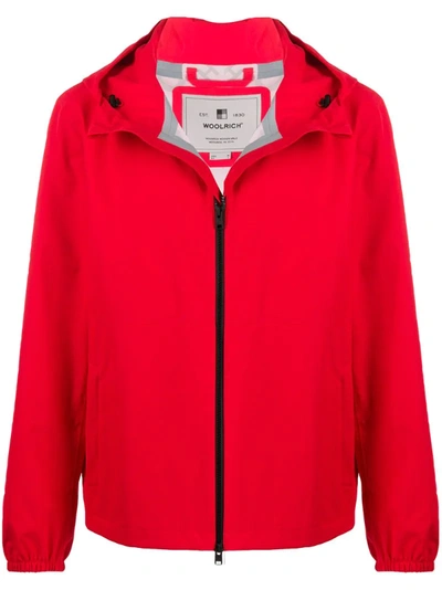 Woolrich Jacket Cfwoou0365mrut2540 5405 Marine Scarlet In Red