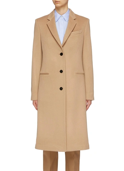 Theory 'classic' Cashmere Coat In Brown