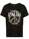 Amiri Peace Butterfly Print Jersey T-shirt In Black