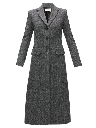 The Row 'sua' Notched Lapel Virgin Wool Blend Coat In Grey