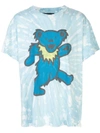 Amiri Blue Tie-dye Grateful Dead Bear T-shirt