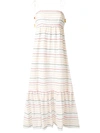 Zimmermann Zinnia Fluted Embroidered Cotton-voile Midi Dress In Multi-colour