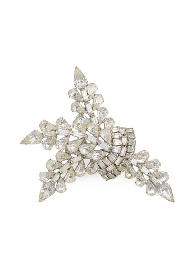 Stazia Loren Diamanté Brooch In Metallic