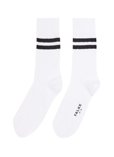 Falke Stripe Socks In White