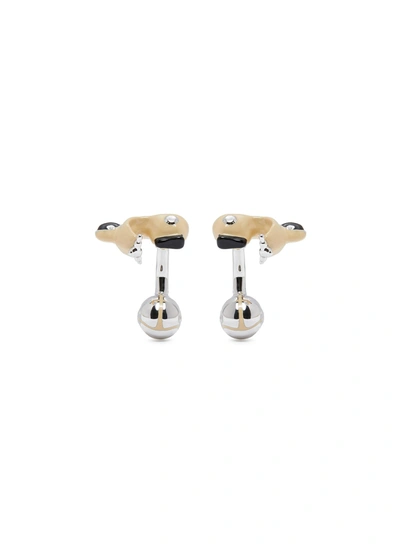 Babette Wasserman Retro Vespa And Helmet' Cufflinks In Neutral