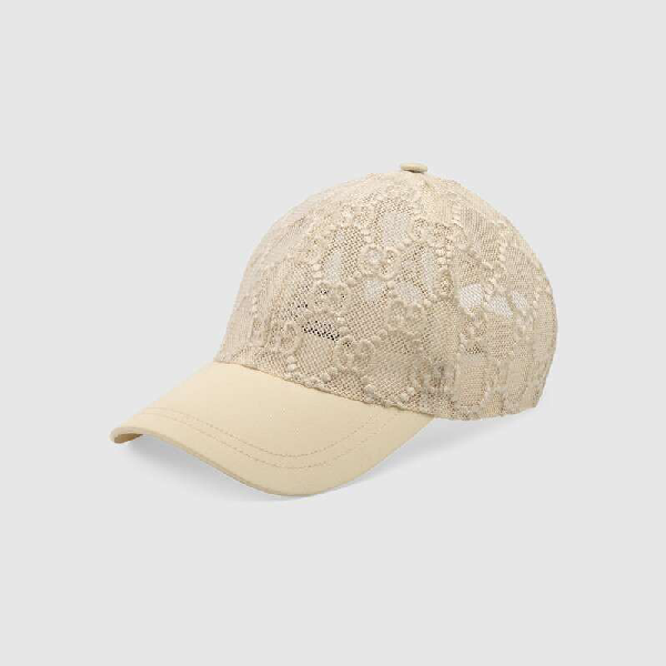 gucci white baseball cap