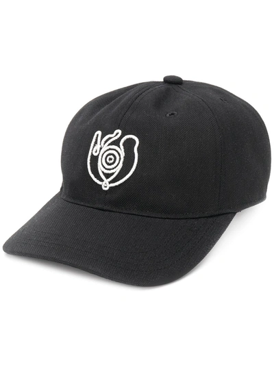 Loewe Eye-embroidered Cotton Baseball Cap In Black
