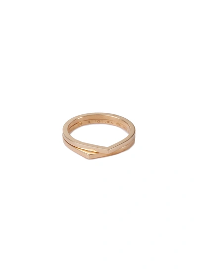 Repossi 'antifer' 18k Rose Gold Double Row Ring