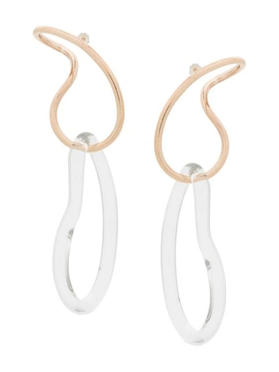 Annika Inez 'endless Glassy' Earrings In Gold