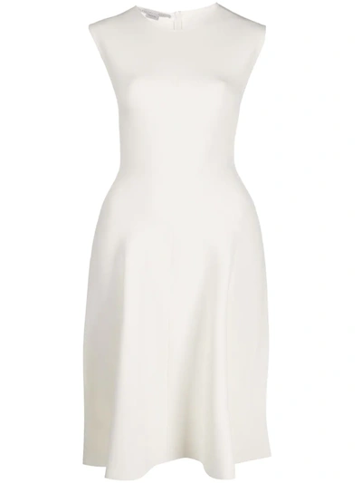 Stella Mccartney Sleeveless Flared Dress In White