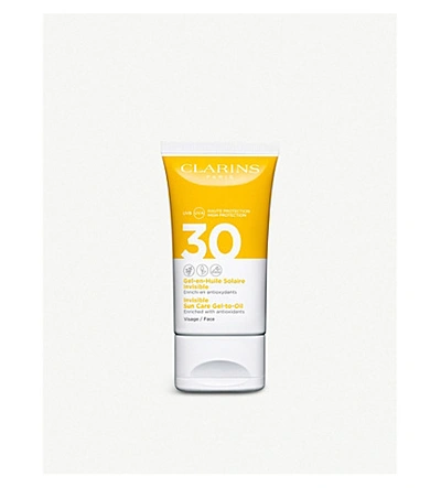 Clarins Invisible Sun Care Gel-to-oil For Face Spf30 50ml