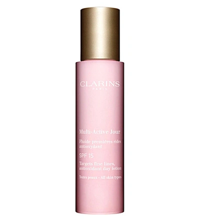 Clarins Multi-active Anti-oxidant Day Lotion Spf 15 50ml In White