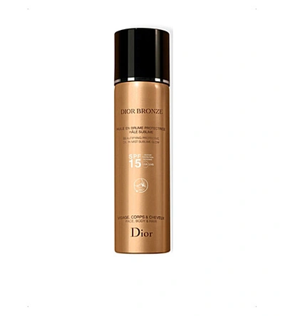 Dior Bronze Beautifying Protective Oil In Mist Sublime Glow Spf 15 125ml In Na