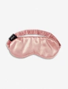 Slip Elasticated Sleep Mask In Pink