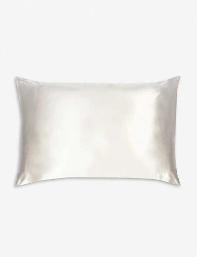 Slip Queen Silk Pillowcase 51cm X 76cm In White