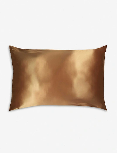 Slip Queen Silk Pillowcase 51cm X 76cm In Gold