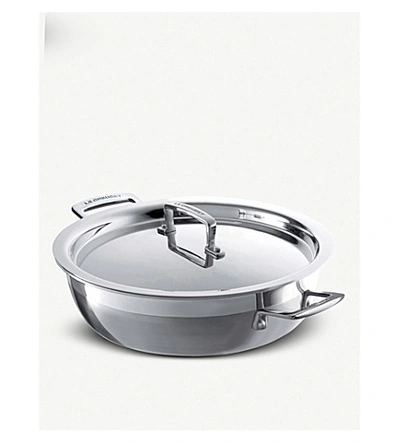 Le Creuset Stainless Steel 3-ply Stainless Steel Shallow Braiser 26cm
