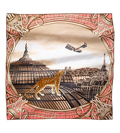 Cartier Odyssee De Silk Scarf In Pink ModeSens