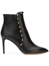 Valentino Garavani Garavani Rockstud Ankle Boots In Black