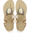 Havaianas Freedom Metal Pin Sandals In Sand Gray