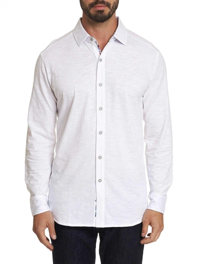 Robert Graham Tambun Knit Shirt In White