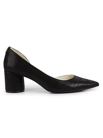 Anne Klein Aknadella Textured D'orsay Pumps In Black