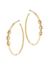 Hoorsenbuhs Women's Tri-link 18k Yellow Gold & Diamond Mini Hoop Earrings