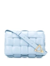 Bottega Veneta The Cassette Padded Leather Crossbody Bag In Blue