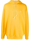 Acne Studios Oversized Hooded Sweatshirt Honey Yellow