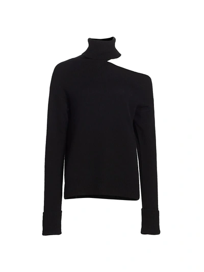 Paige Jeans Raundi Turtleneck Cutout Sweater In Black