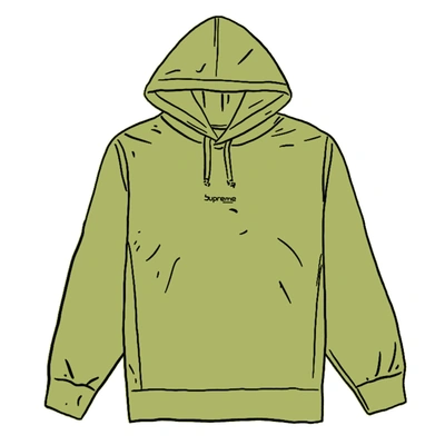 Pre-owned Supreme  Digital Logo Hooded Sweatshirt Lime