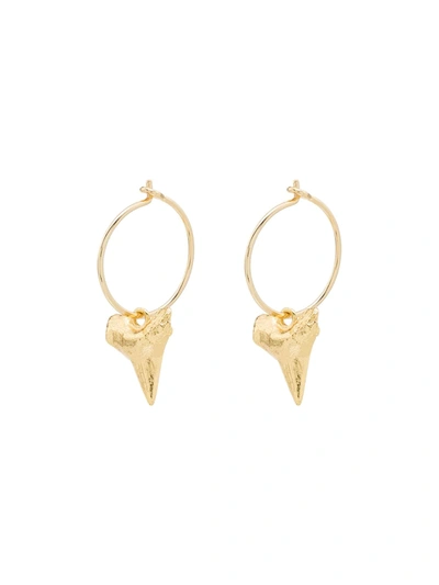 Anni Lu Gold-plated Bite Me Hoop Earrings