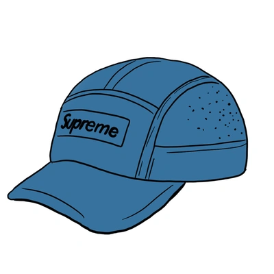 Pre-owned Supreme  Reflective Ripstop Camp Cap Ss20 Blue