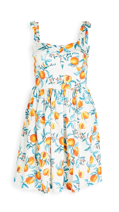 Amanda Uprichard Harmony Dress In Peaches