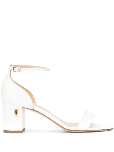 Jennifer Chamandi Massimo Open-toe Sandals In White