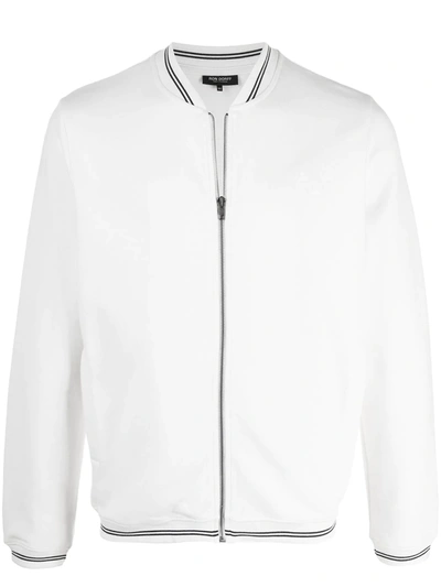 Ron Dorff Zipped Tennis Jacket In White