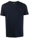 Ralph Lauren Slim Fit Logo T-shirt In Blue