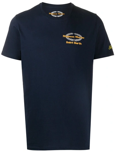 Mc2 Saint Barth X Magnum Marine Crew Neck T-shirt In Blue