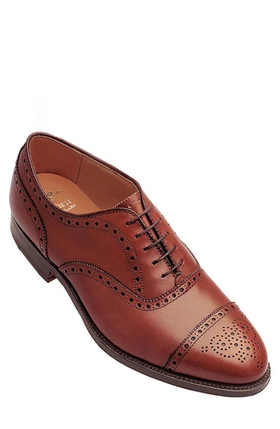 Alden Shoe Company Medallion Wingtip In Tan