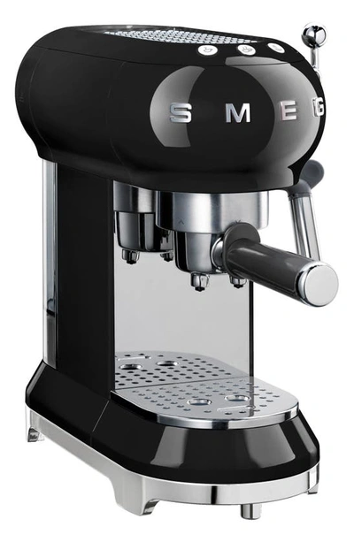 Smeg '50s Retro Style Espresso Coffee Machine In Black