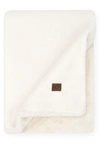 Ugg Coastline Plush Throw Blanket In Snow