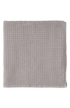 Uchino Waffle Twist 100% Cotton Bath Towel In Gray