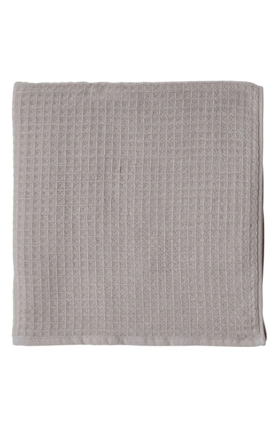 Uchino Waffle Twist 100% Cotton Bath Towel Bedding In Gray