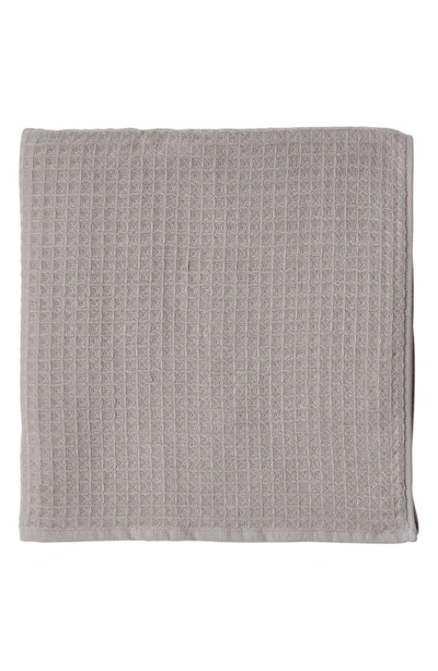 Uchino Waffle Twist 100% Cotton Bath Towel In Gray