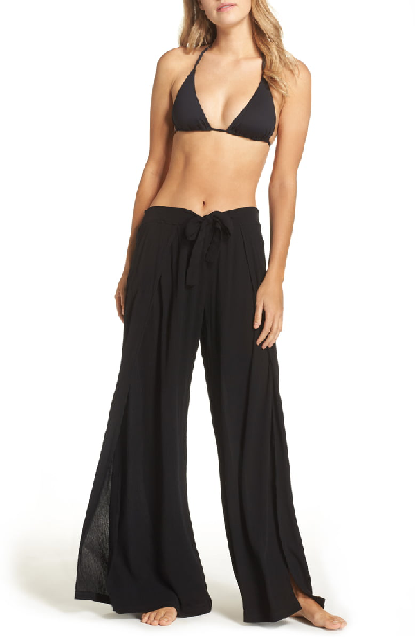 black pants swimsuit cover up