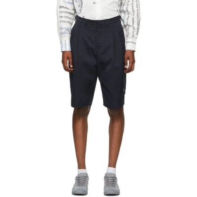 Etudes Studio Etudes Navy Miles Shorts In Indigo