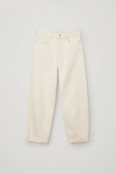Cos Tapered High-rise Jeans In White